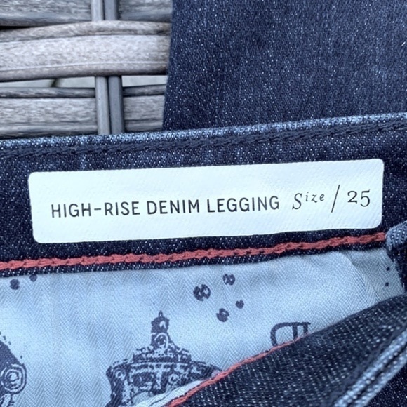 pilcro and The Letterpress by Anthropologie High-Rise Capri Denim Leggings - Picture 11 of 16